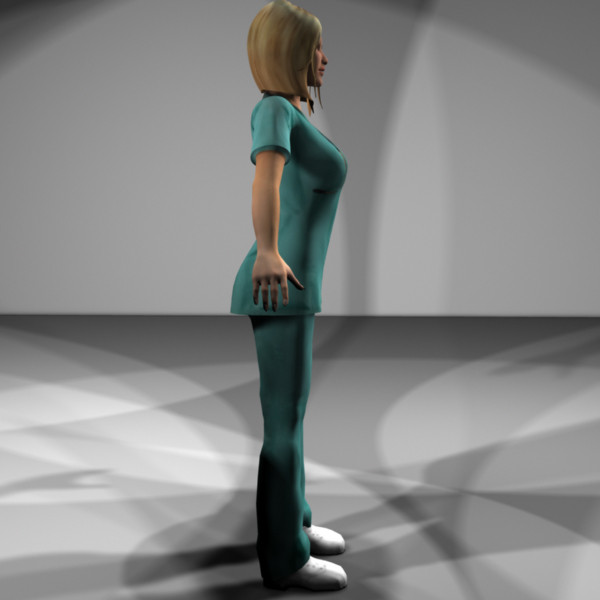 rigged medical personnel 3d model - Medical Personnel Collection Rigged - Women #2 by MasonMotion